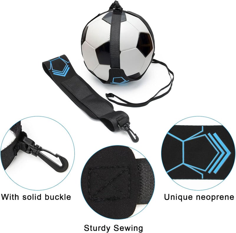 Coolrunner Solo Soccer Kick Trainer, Kick Hands Free Solo Soccer Trainer for Adult Kids, Football/Volleyball/Rugby Trainer Perfect for Football Skill Improvement, Fits Ball Size 3, 4, and 5 ﻿ - Image 2